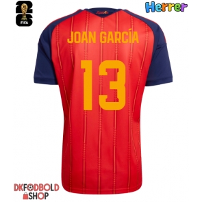Spanien Joan Garcia #13 Hjemmebanetrøje VM 2026 Kort ærmer